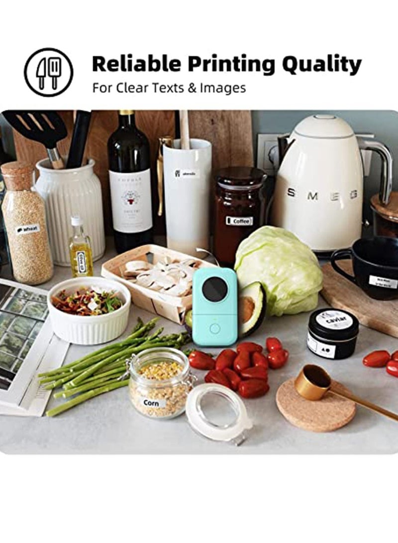 Arabest Label maker with tape, portable bluetooth label printer, small smartphone handheld sticker mini label maker with multiple templates, font icons, easy to use inkless charging, office home - Image 5