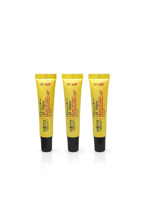 CO Bigelow Lemon Lip Cream Trio UltraEmollient Formula with Shea Butter 05 oz  14g each pack of 3