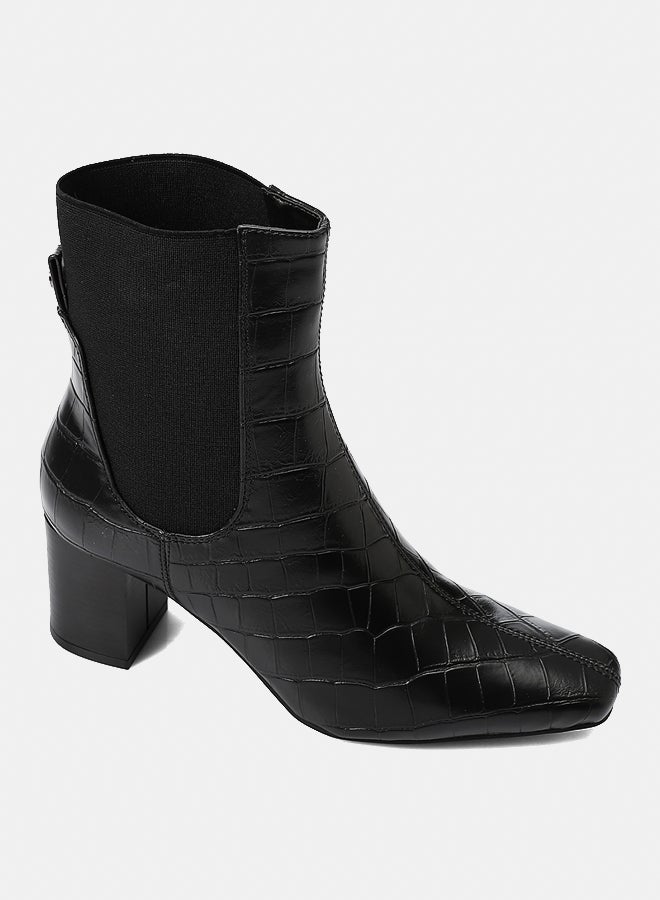 ديجافو حذاء ديجافو GPS - DVTX-003 بوت بكعب عال سهل الارتداء بتأثير التمساح - للنساء - Image 1