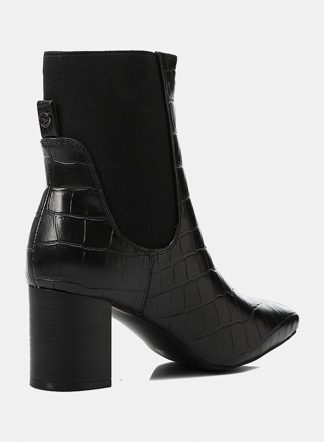 ديجافو حذاء ديجافو GPS - DVTX-003 بوت بكعب عال سهل الارتداء بتأثير التمساح - للنساء - Image 3