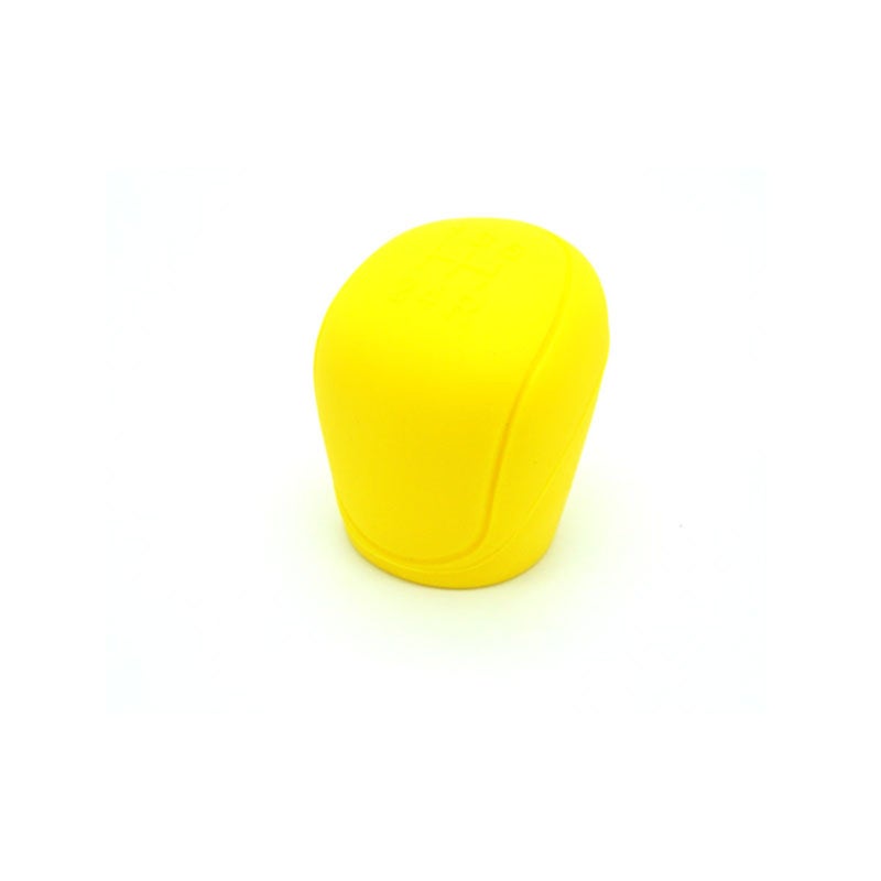 2Pcs Practical Silicone Cover Handbrake Cover Protector Gear Knob for Car (Yellow) - Image 2