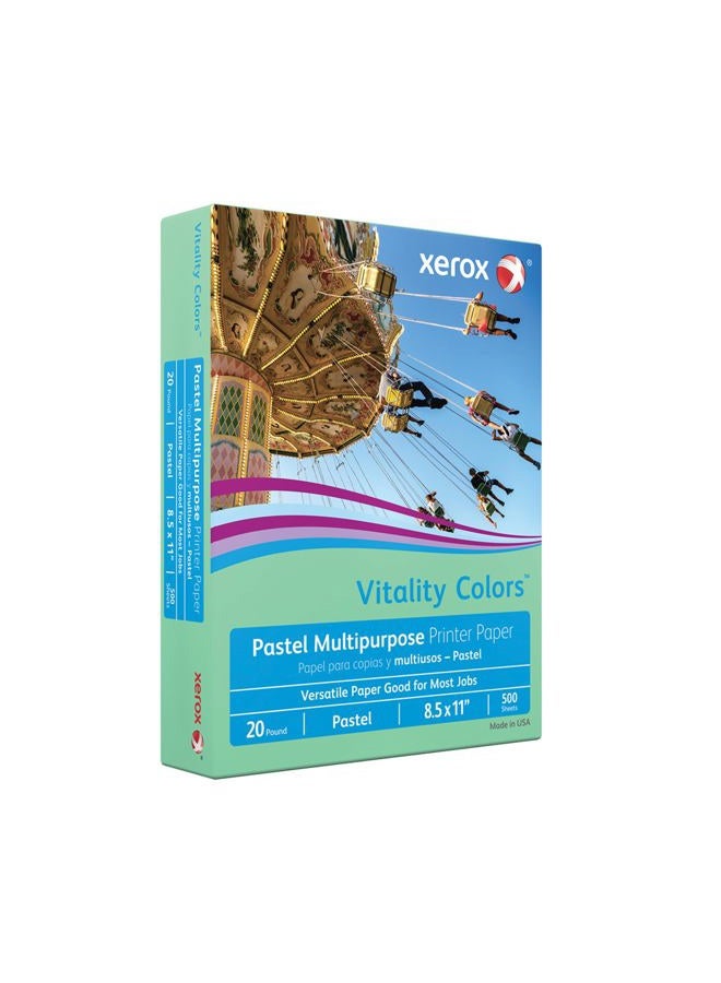 xerox Multi-Purpose Pastels, 20 Lb (75G/M2), Paper Wrapped, 11,8.5X11 Green - Image 2
