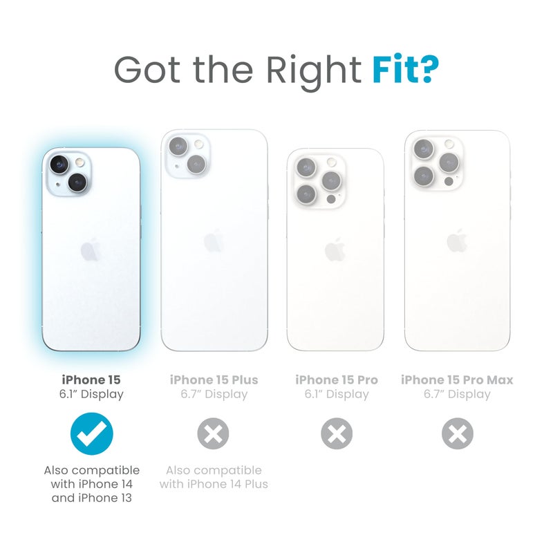 Speck MagSafe Case for iPhone 15 - Drop & Camera Protection, ClickLock No-Slip, Wireless Charging Compatible, Fits All 6.1 Inch Models Including iPhone 14, iPhone 13 - Bleach Bone/Heirloom Gold/Brown - Image 2