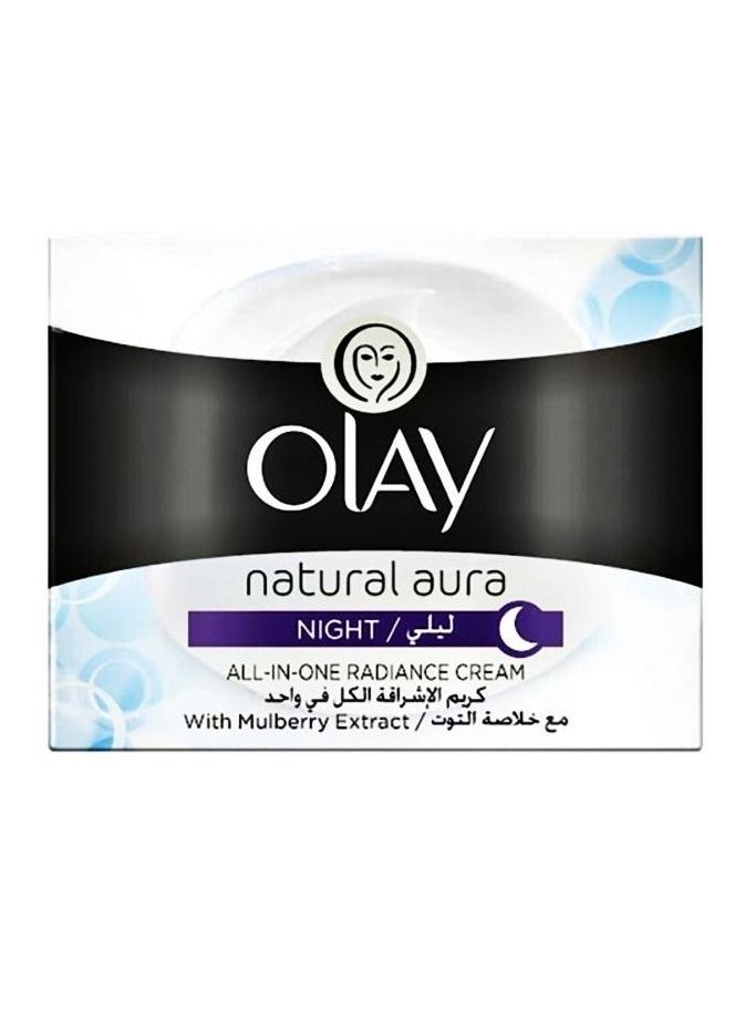Olay Natural White All-In-One Fairness Night Cream with Mulberry Extract - 50 g  - Image 2