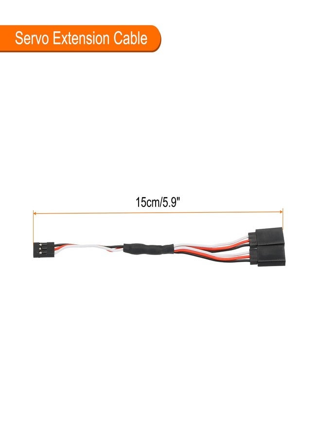 MECCANIXITY 1pcs 3-Pin Y Servo Extension Cable Cord Connector Lead Wire Male to Female 5.9inch 26AWG 30-Cores Servo Receiver Wire for RC Model Aircraft - Image 2