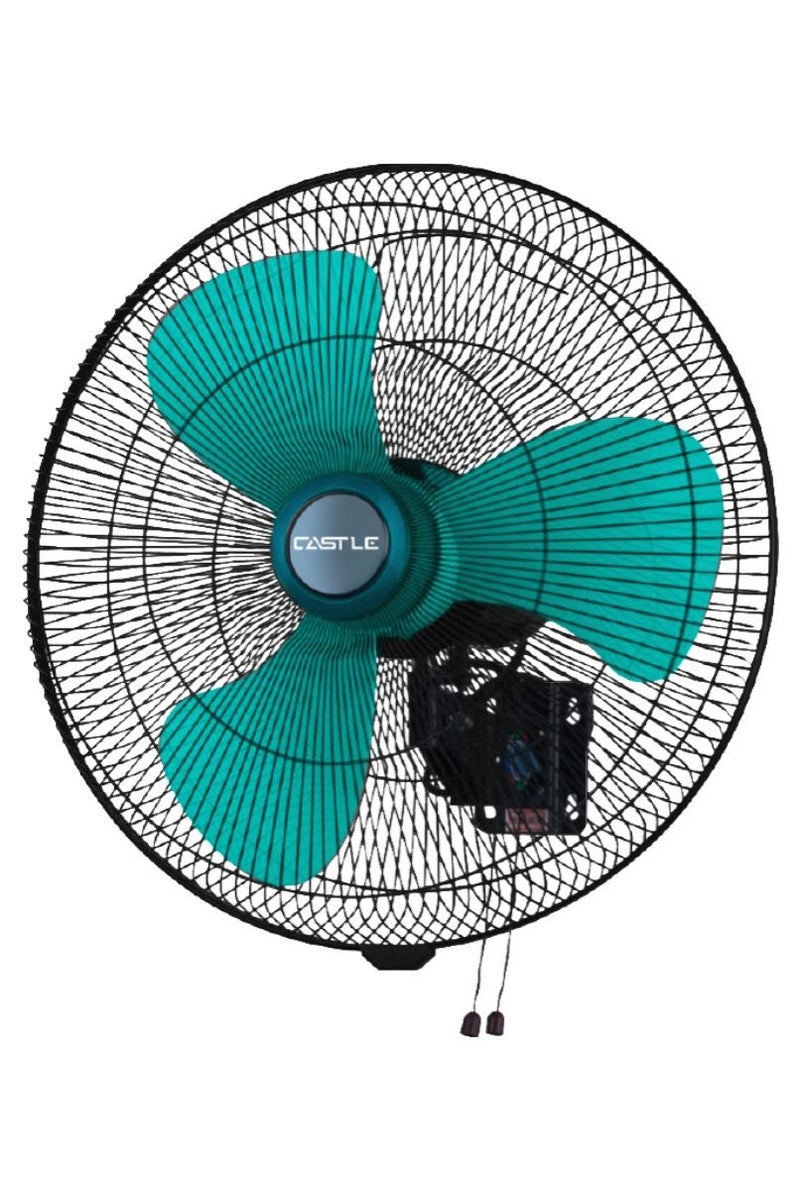 كاسل مروحة حائط كاسيل 20 بوصة، معدن، 3 ريشة، 3 سرعات، FAW 1020 - اخضر