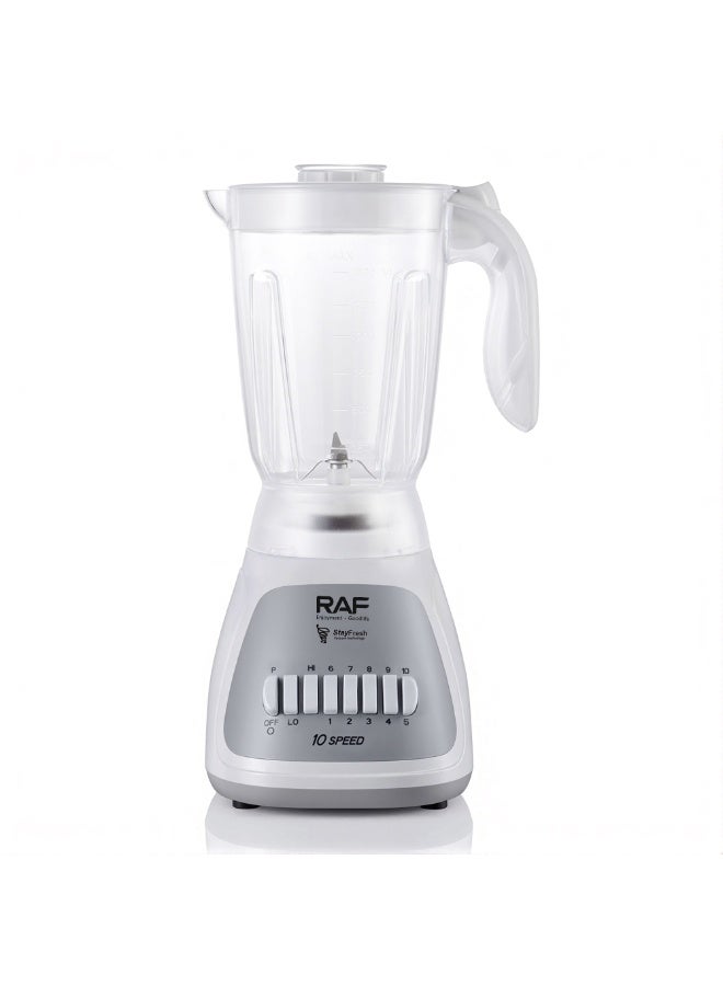 RAF Electric Blender Mixer Grinder Combo with 10 Speed Settings, 300W Powerful Motor, Easy-Clean Design, 1.5L Large Capacity Jar, Suitable for Fruits, Ice, Coffee Beans, and Spices - Image 2