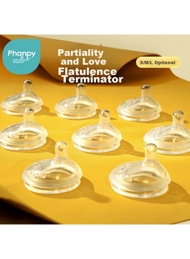 Xiaoya Elephant Xiaoya Xiang Nipple For Special Use With Bottle, Newborn Infant Off-center Breast-like Nipple, Wide-neck Bottle Accessory - Image 5
