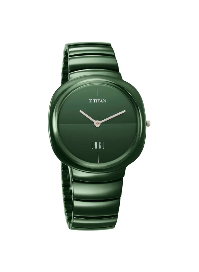 تيتان Unisex's Ceramic Analog Watch 1841QC05 - 38 mm