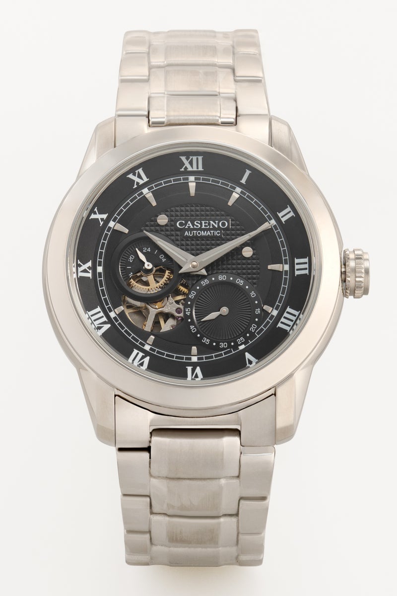 Caseno Watches for Men Watch Stainless Steel Luxury Luminous Water Resistant Automatic Mechanical Wristwatch 2307 - Image 1