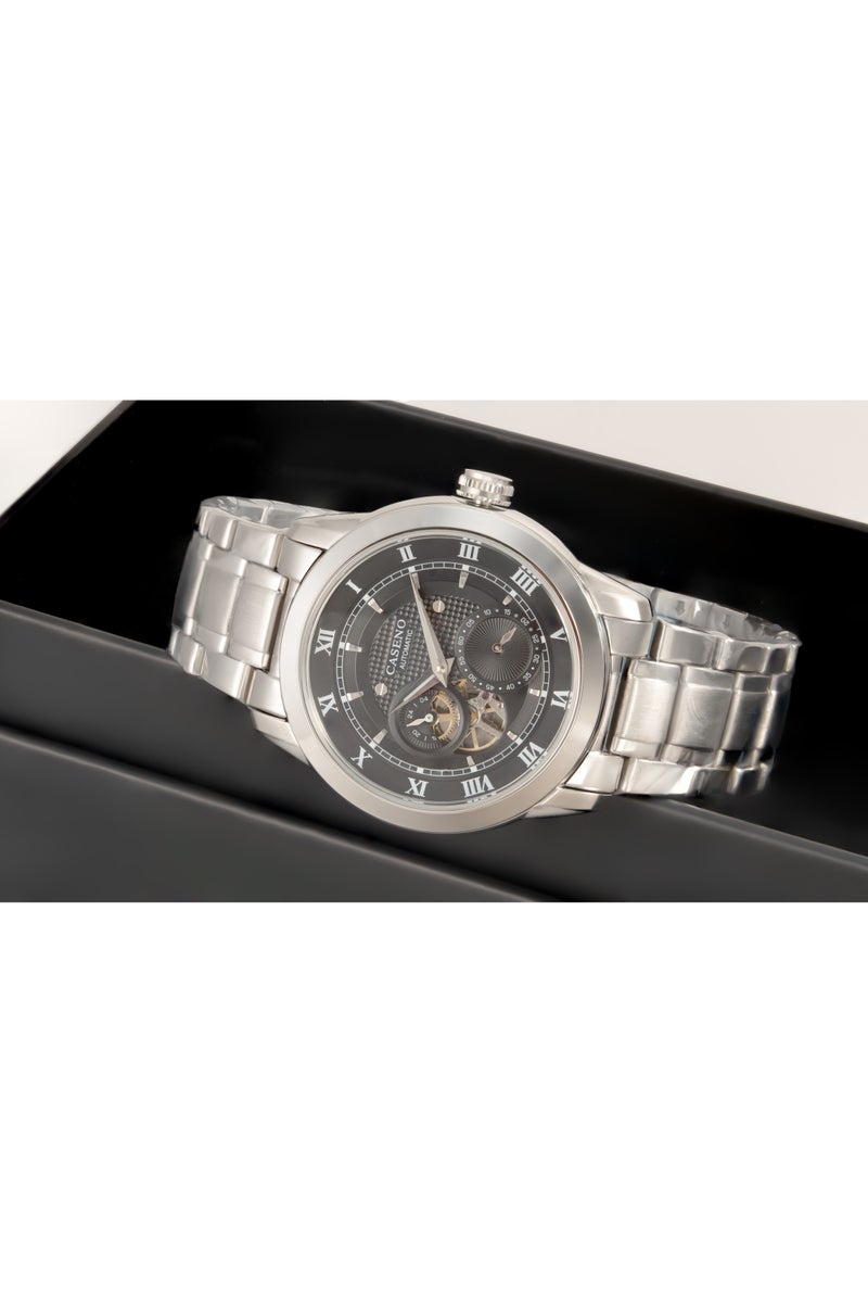 Caseno Watches for Men Watch Stainless Steel Luxury Luminous Water Resistant Automatic Mechanical Wristwatch 2307 - Image 2