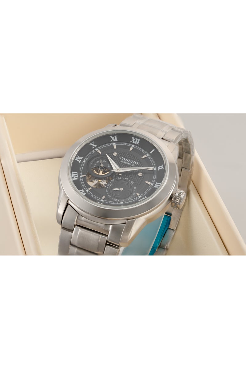 Caseno Watches for Men Watch Stainless Steel Luxury Luminous Water Resistant Automatic Mechanical Wristwatch 2307 - Image 4