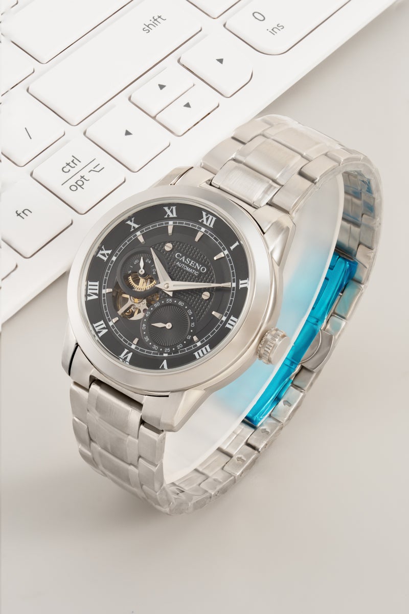 Caseno Watches for Men Watch Stainless Steel Luxury Luminous Water Resistant Automatic Mechanical Wristwatch 2307 - Image 5