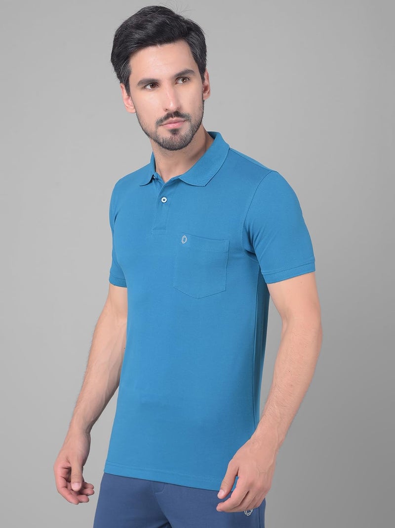 Dollar Mens Cotton Casual Solid Polo Tshirt (Pack of 1) - Image 2