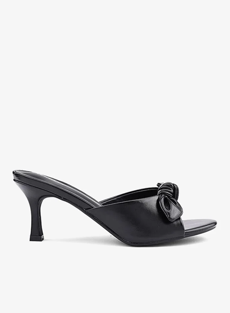 IconStyle Patent Leather Evening Heel Slipper