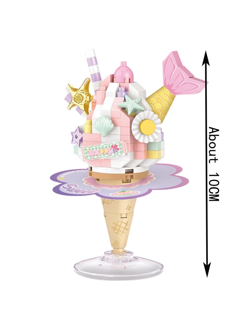 200pcs Cream Ice Cream Cups, Desktop Ornaments Building Blocks Toys, Children'S Educational Assembly Model Gifts - Image 2