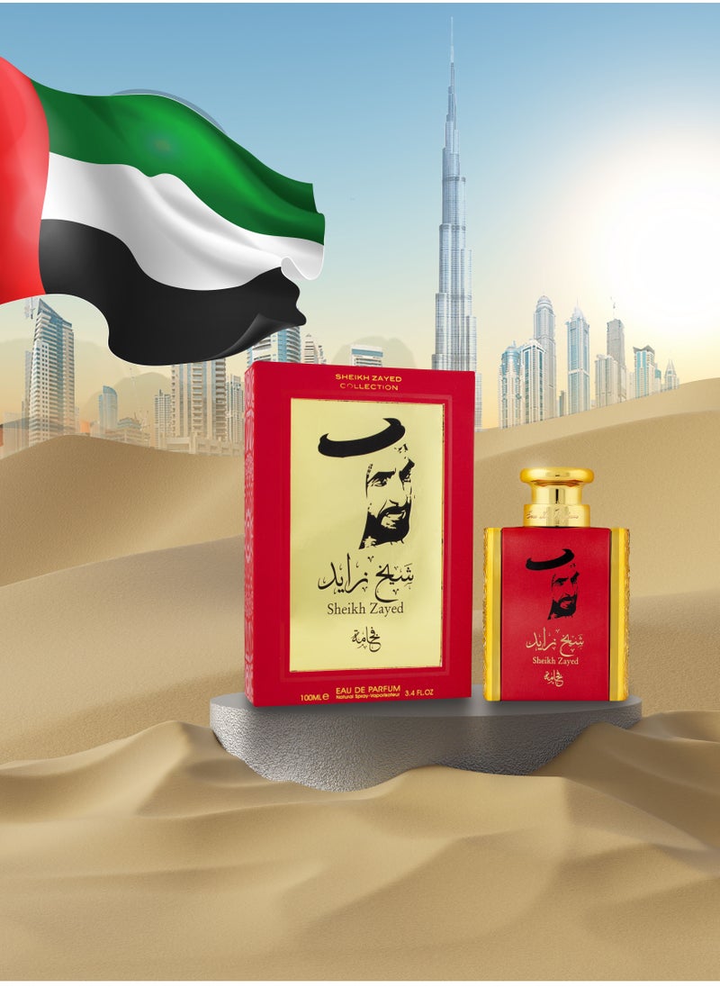 Sheikh Zayed Ard Al Khaleej Sheikh Zayed Fakhama- Ajial Collection For Men Eau De Parfum, 100ml  - Image 3