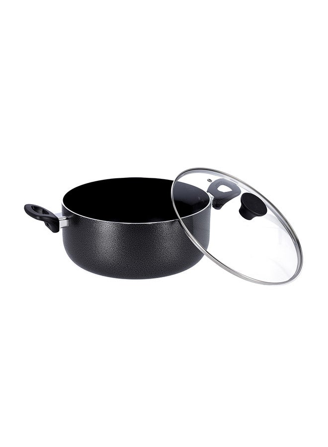 Delcasa 7Pcs Aluminum non stick cookware set Black - Image 2