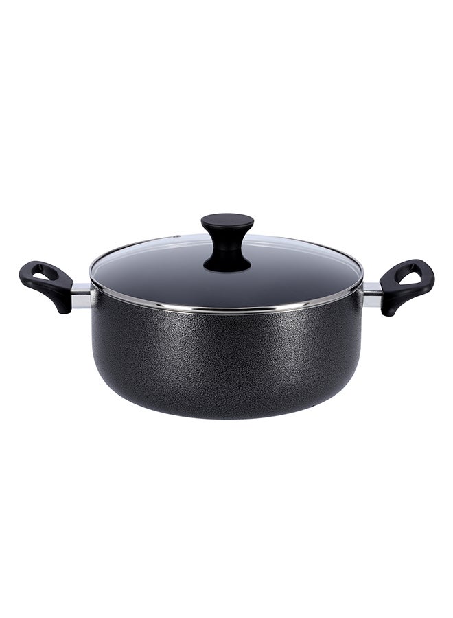 Delcasa 7Pcs Aluminum non stick cookware set Black - Image 3