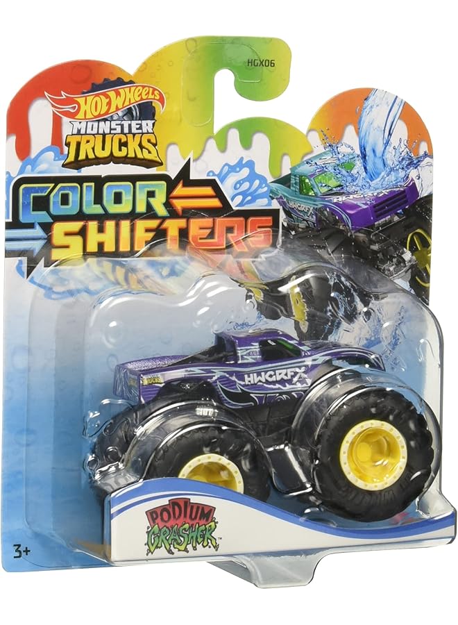 Hot Wheels Monster Trucks 1 64 Color Shifters 1 Toy Truck For Kids - Image 1