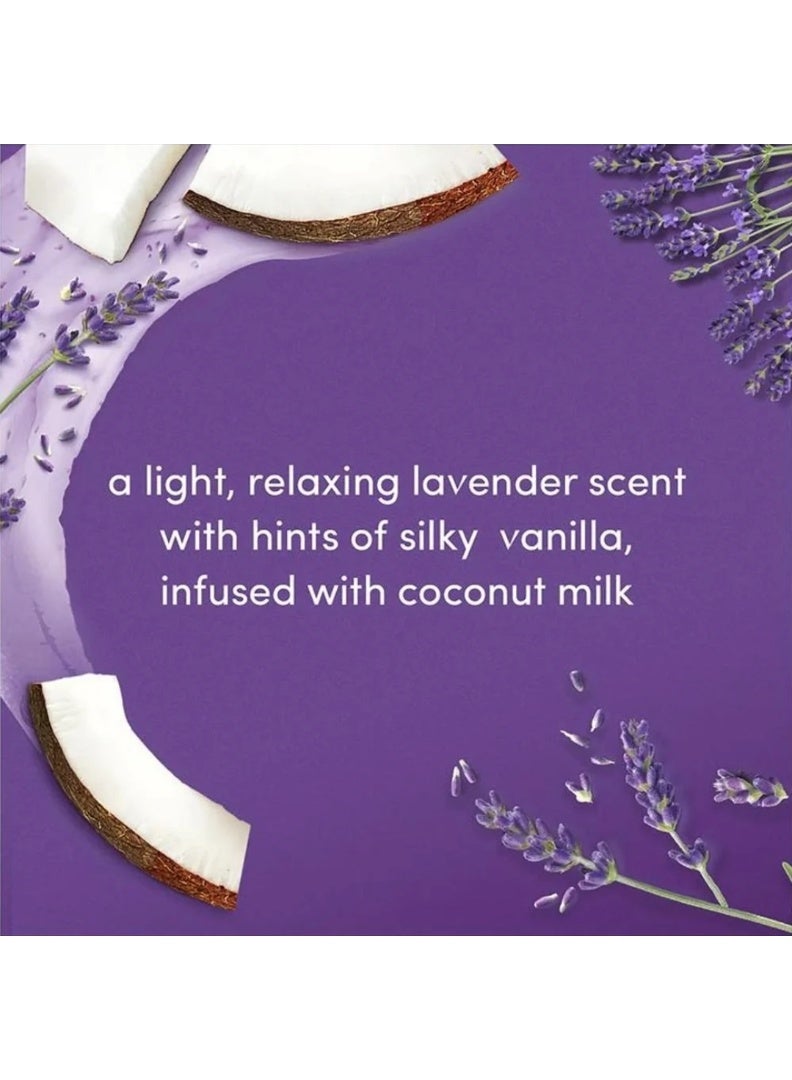 دوف (دوف) مقشر للجسم بحليب جوز الهند واللافندر المطحون 298 جرام - Image 3