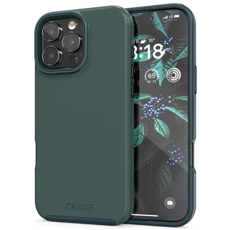 Crave Dual Guard Compatible with iPhone 16 Pro Max Case, Compatible with MagSafe Shockproof Protection Dual Layer Case for Apple iPhone 16 Pro Max (6.9") - Forest Green - Image 1