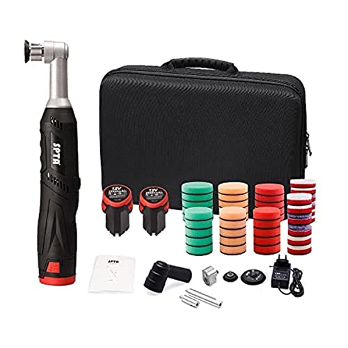 SPTA Cordless Mini Car Polisher, 12V Micro Cordless Scratches Killer Car Polisher RO/DA Mini Car Polisher for polishing, Sanding and Cleaning - Image 1