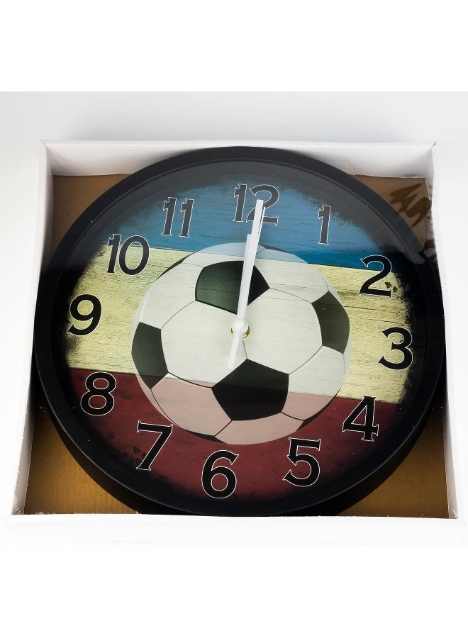 GOGO Home Brand Football Player Scores Goal Wall Clock 30X33 Cm - Image 2