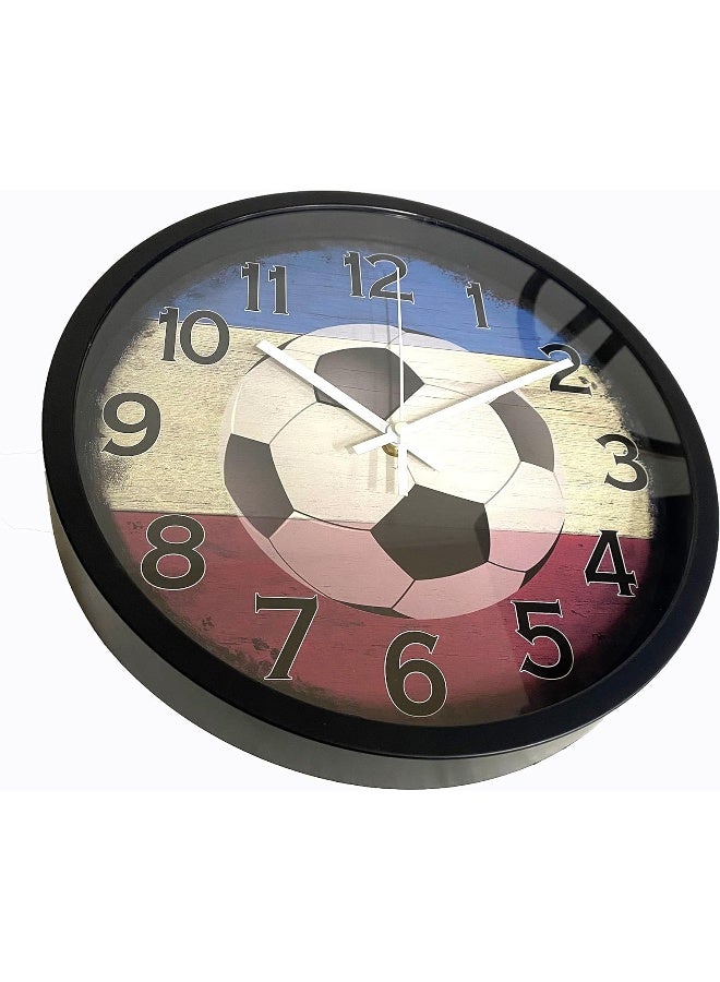 GOGO Home Brand Football Player Scores Goal Wall Clock 30X33 Cm - Image 3