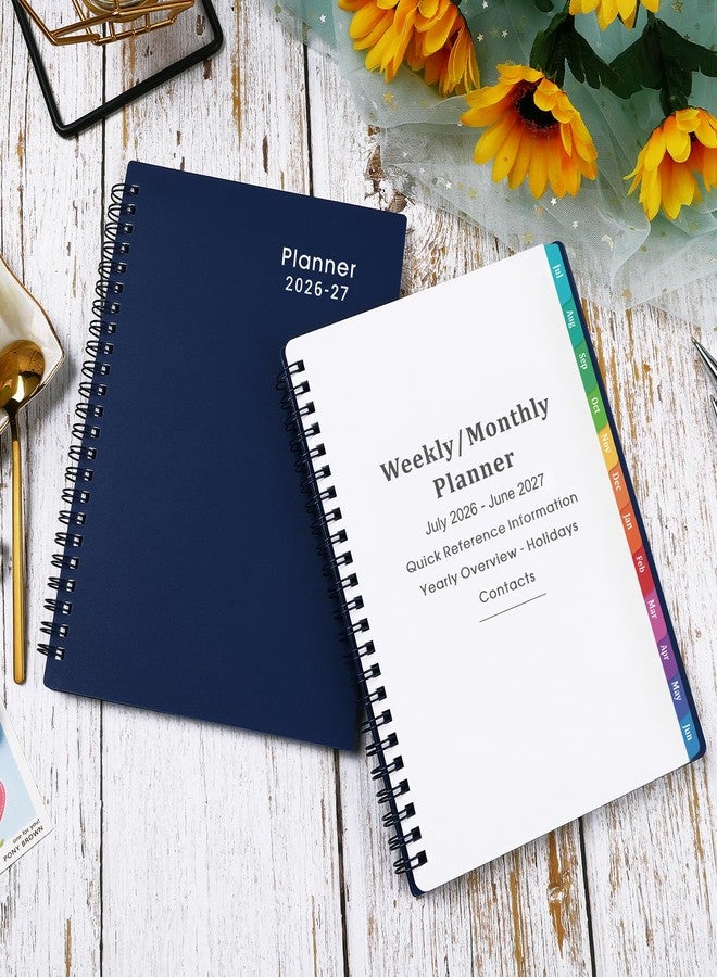 MaaIbok 2026-2027 Planner - Planner 2026-2027 with Weekly & Monthly Spreads, Jul 2026 - Jun 2027, 6.25" × 8.3", Strong Twin-Wire Binding, Round Corner, Flexible Cover, Monthly Tabs - Image 2