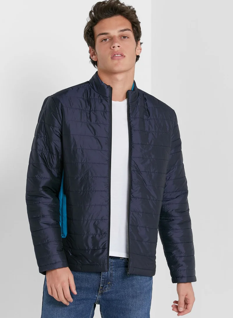 Seventy Five Quilted Colourblock Jacket