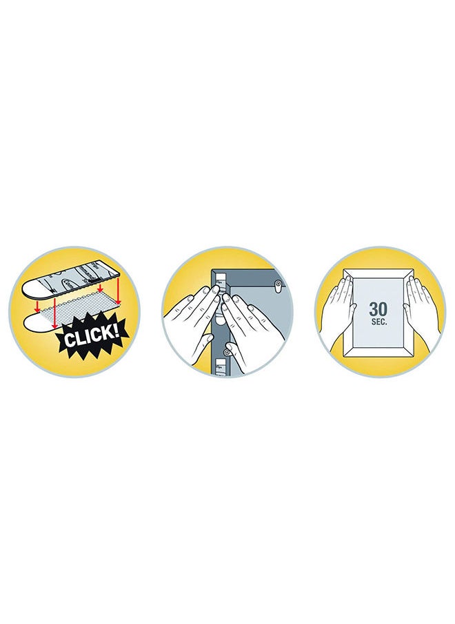 Command Command 17206-ES Picture Hanging Strips, Large, Holds 7.2 Kg. whole pack, white color. 4 pairs/pack  - Image 5