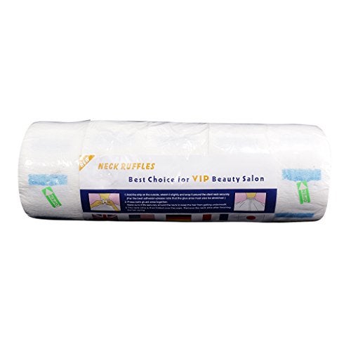IAS Neck Ruffle Roll Paper Strip Tissue for Salon Beauty Barbers, Blue - Image 1