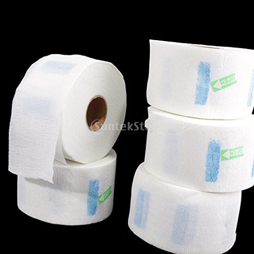 IAS Neck Ruffle Roll Paper Strip Tissue for Salon Beauty Barbers, Blue - Image 3