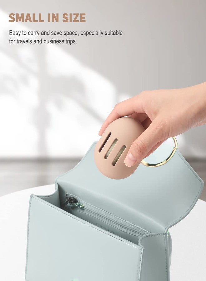 ETTA Makeup Sponge Holder - Makeup Sponge Holder Case Shatterproof Eco-Friendly Silicone Beauty Make Up Blender Case for Travel Beauty Blender Holder - Khaki (Beige) - Image 5