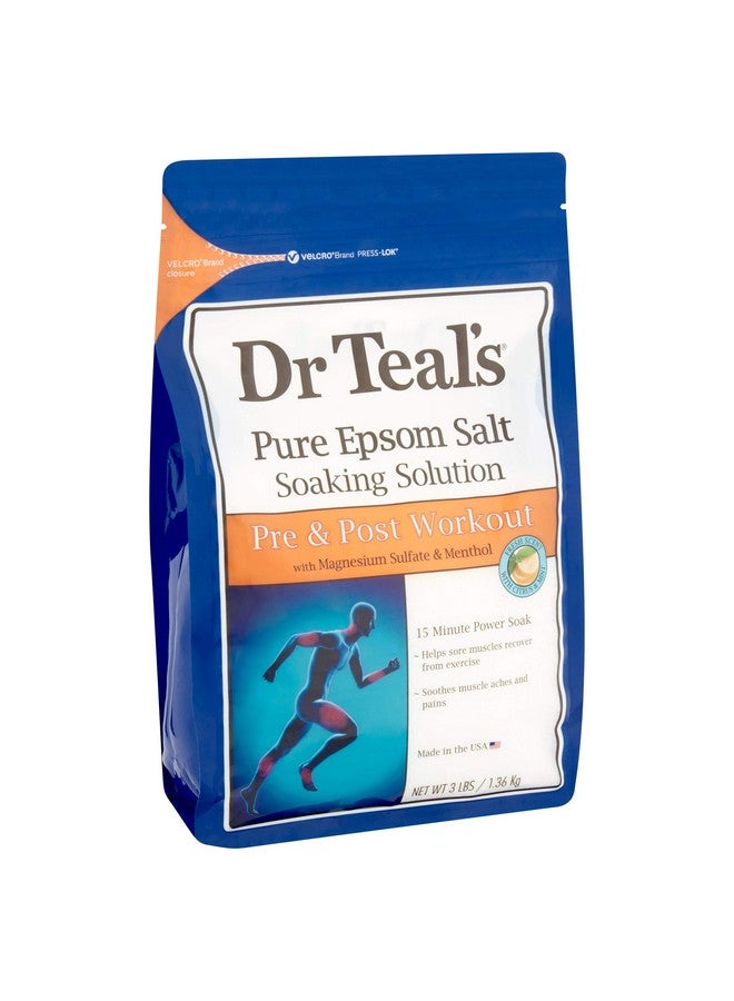 Dr Teal's Epsom Salt Bath Combo Pack (6 Lbs Total) Relax & Relief With Eucalyptus & Spearmint And Pre And Post Workout With Magnesium Sulfate And Menthol - Image 4