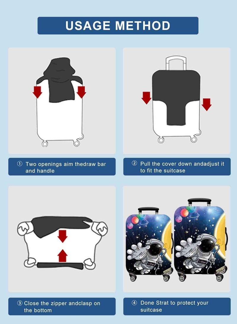 URbazaar Elastic Travel Luggage Cover Travel Suitcase Protective Cover for Trunk Case Apply to 18-30 inch luggage Suitcase Cover - Image 5