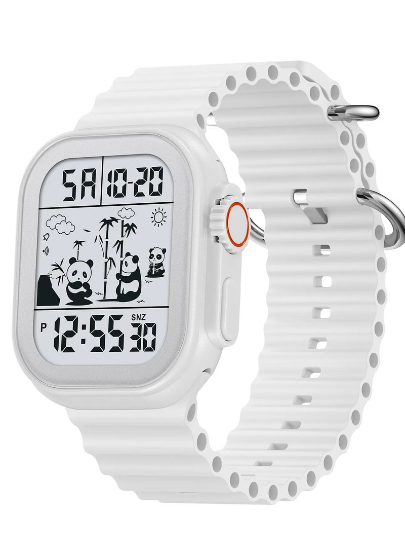 SKMEI SKMEI 2247 Men Digital White Dial White Silicone Strap - Image 1