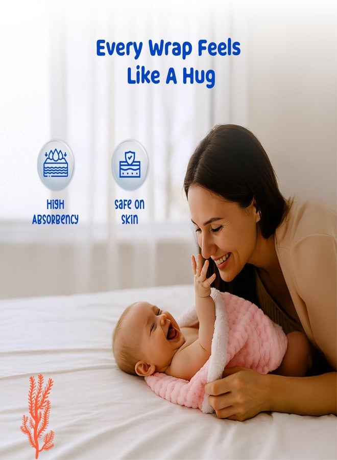 Bumtum Super Soft New Born Baby Blanket | Wrapper Sheet for Baby Boys & Baby Girls | Zigzag Pattern, Lightweight | Super Comfortable (100cm x 80cm, Blue) - Image 3