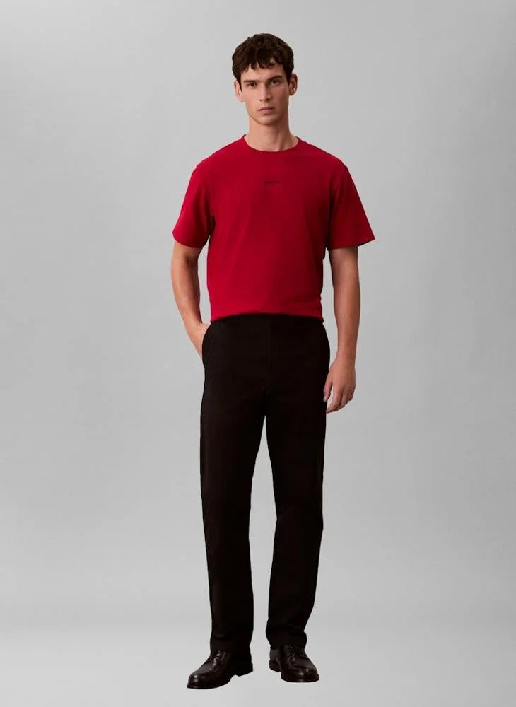 CALVIN KLEIN  Logo Pique T-Shirt for Men | Best Price UAE