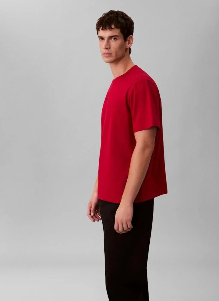 CALVIN KLEIN  Logo Pique T-Shirt for Men | Best Price UAE