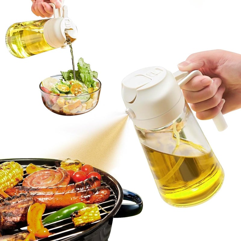 Birdline Oil Dispenser Mist Spray BottleLeakproof Seasoning BottleCooking Oil ContainerKitchen Oil Bottle 500 Ml CookingBakingKitchenBbqAir FryerSaladFryingBaking GlassMulticolor - Image 1