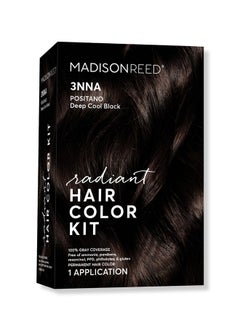 Madison Reed Madison Reed Radiant Hair Color Kit, Darkest Brown Black for 100% Gray Coverage, Ammonia-Free, 3NNA Positano Black, Permanent Hair Dye, Pack of 1  - Image 1