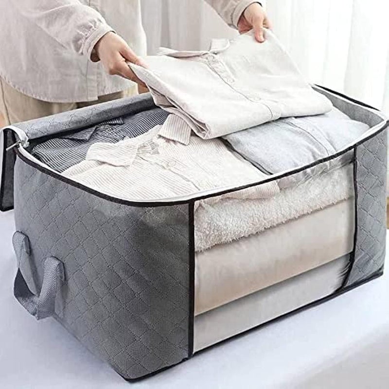 Large Capacity Clothes Storage Bag (100L), Large Capacity Clothes Storage Organizer, Storage Boxes for Clothes - Image 1