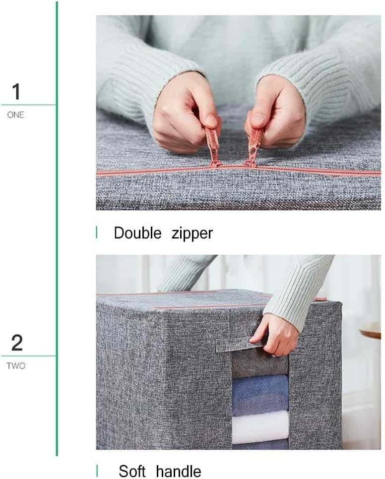 Large Capacity Clothes Storage Bag (100L), Large Capacity Clothes Storage Organizer, Storage Boxes for Clothes - Image 2