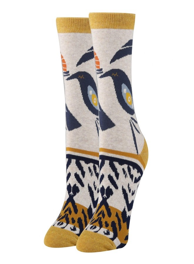 Sock It Up جوارب نسائية ملونة بنقوش من Sock It Up، جوارب قطنية فاخرة للارتداء اليومي، لون أرضي صافٍ - Image 1