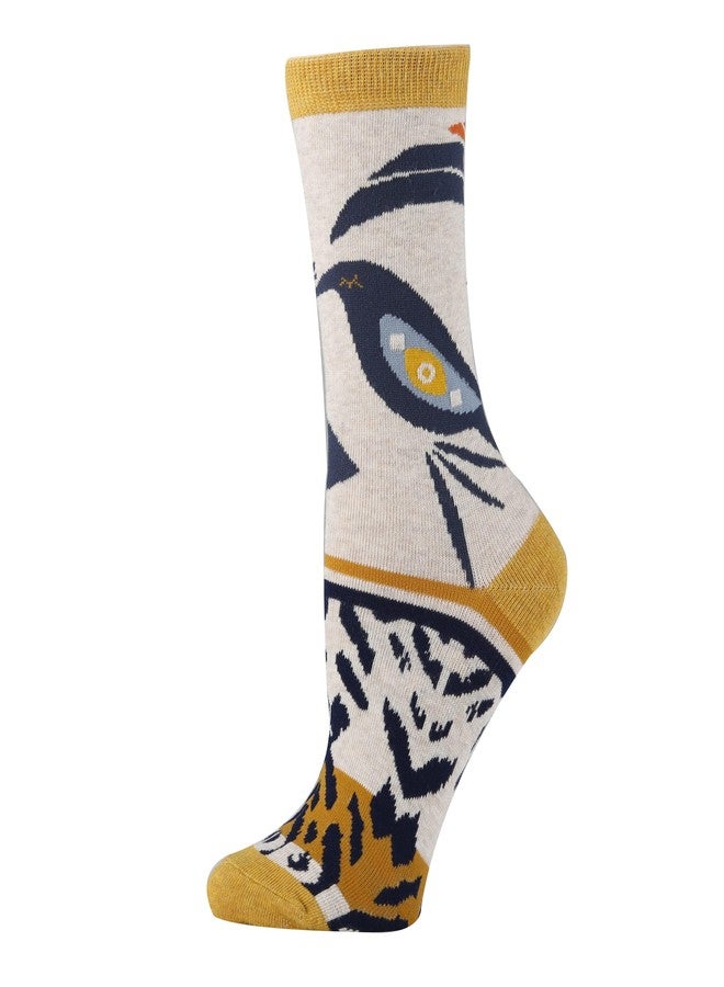 Sock It Up جوارب نسائية ملونة بنقوش من Sock It Up، جوارب قطنية فاخرة للارتداء اليومي، لون أرضي صافٍ - Image 3