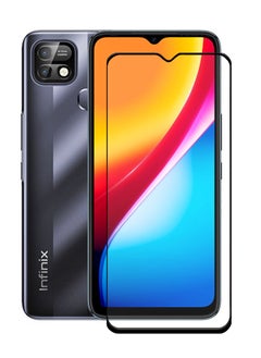 Generic واقي شاشة Infinix Smart 5 Pro - واقي شاشة من الزجاج المقوى من الحافة إلى الحافة - أسود، شفافية عالية، لمسة حساسة، مضاد للانفجار، حواف مقوسة ناعمة، سهل التركيب.  - Image 1