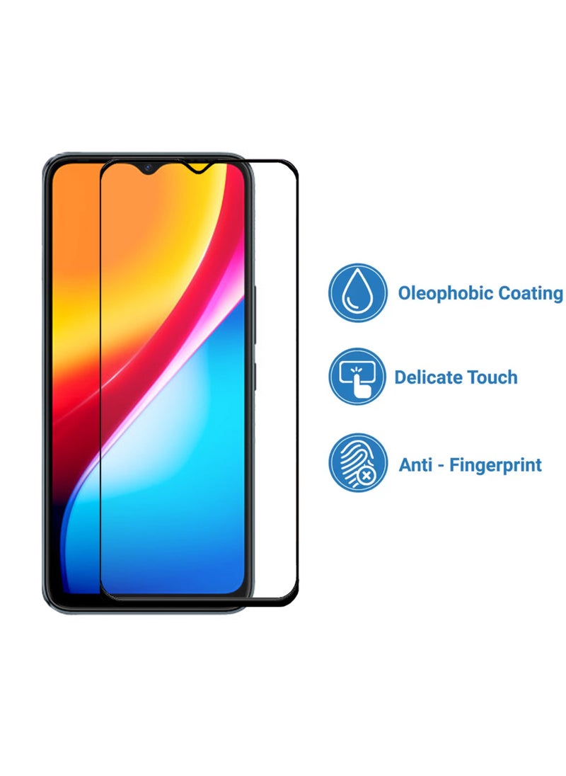 Generic - واقي شاشة Infinix Smart 5 Pro - واقي شاشة من الزجاج المقوى من الحافة إلى الحافة - أسود، شفافية عالية، لمسة حساسة، مضاد للانفجار، حواف مقوسة ناعمة، سهل التركيب. - Image 1