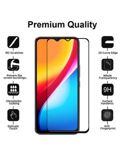 Generic واقي شاشة Infinix Smart 5 Pro - واقي شاشة من الزجاج المقوى من الحافة إلى الحافة - أسود، شفافية عالية، لمسة حساسة، مضاد للانفجار، حواف مقوسة ناعمة، سهل التركيب.  - Image 2
